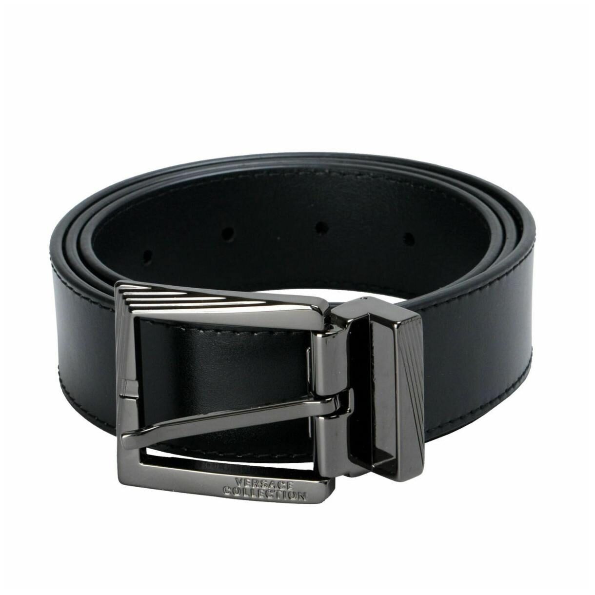 

Versace Collection Men s Black Genuine Leather Belt Sz 30 80 32 85 34 90