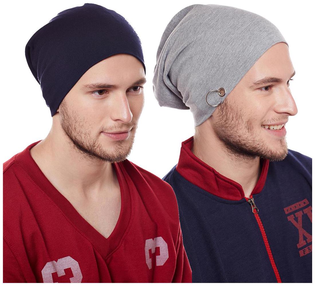 

Vimal Jonney Multicolor Blended Beanie Cap For Men(Pack Of 2)