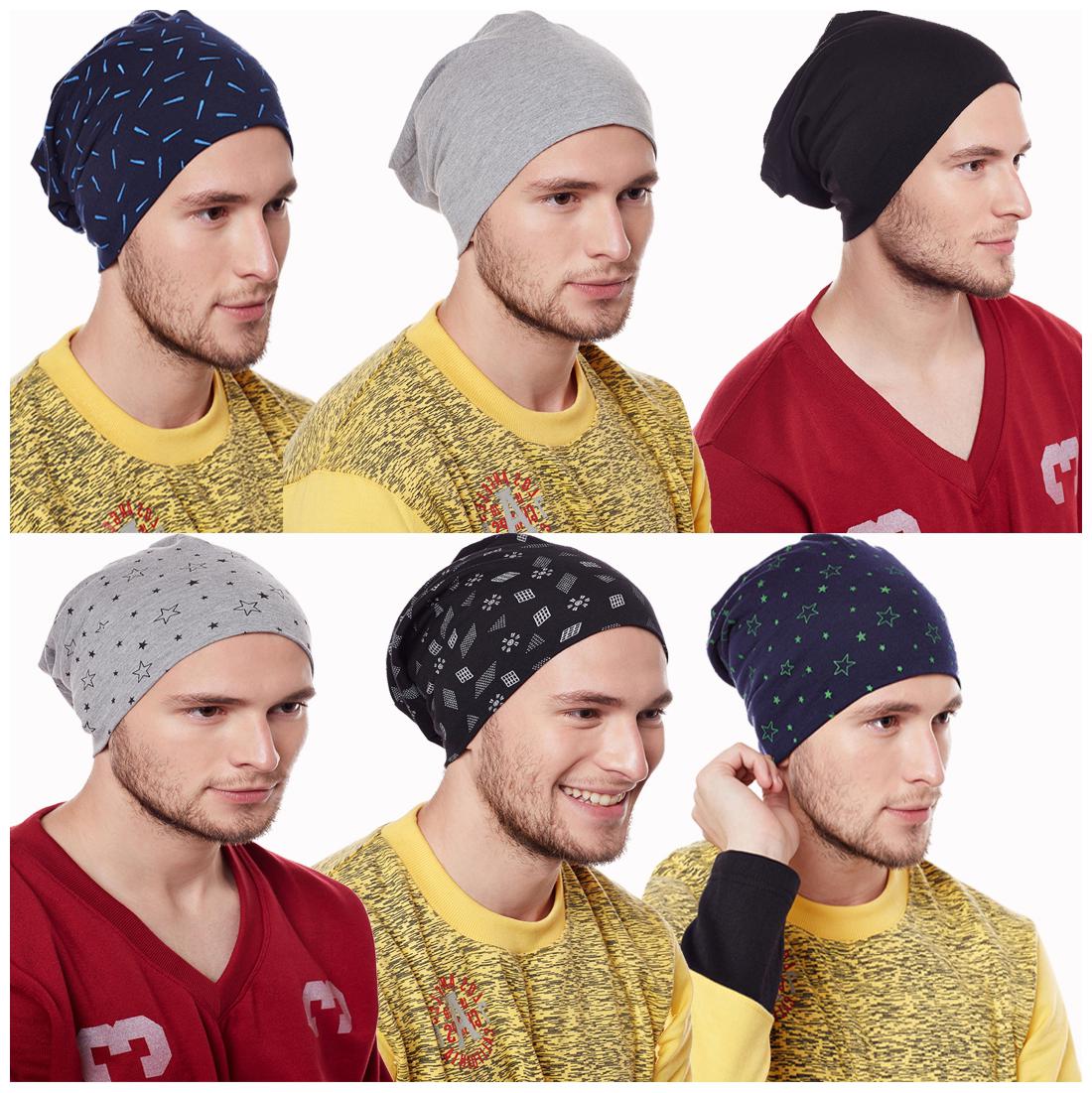 

Vimal Jonney Multicolor Blended Beanie Cap For Men(Pack Of 6)