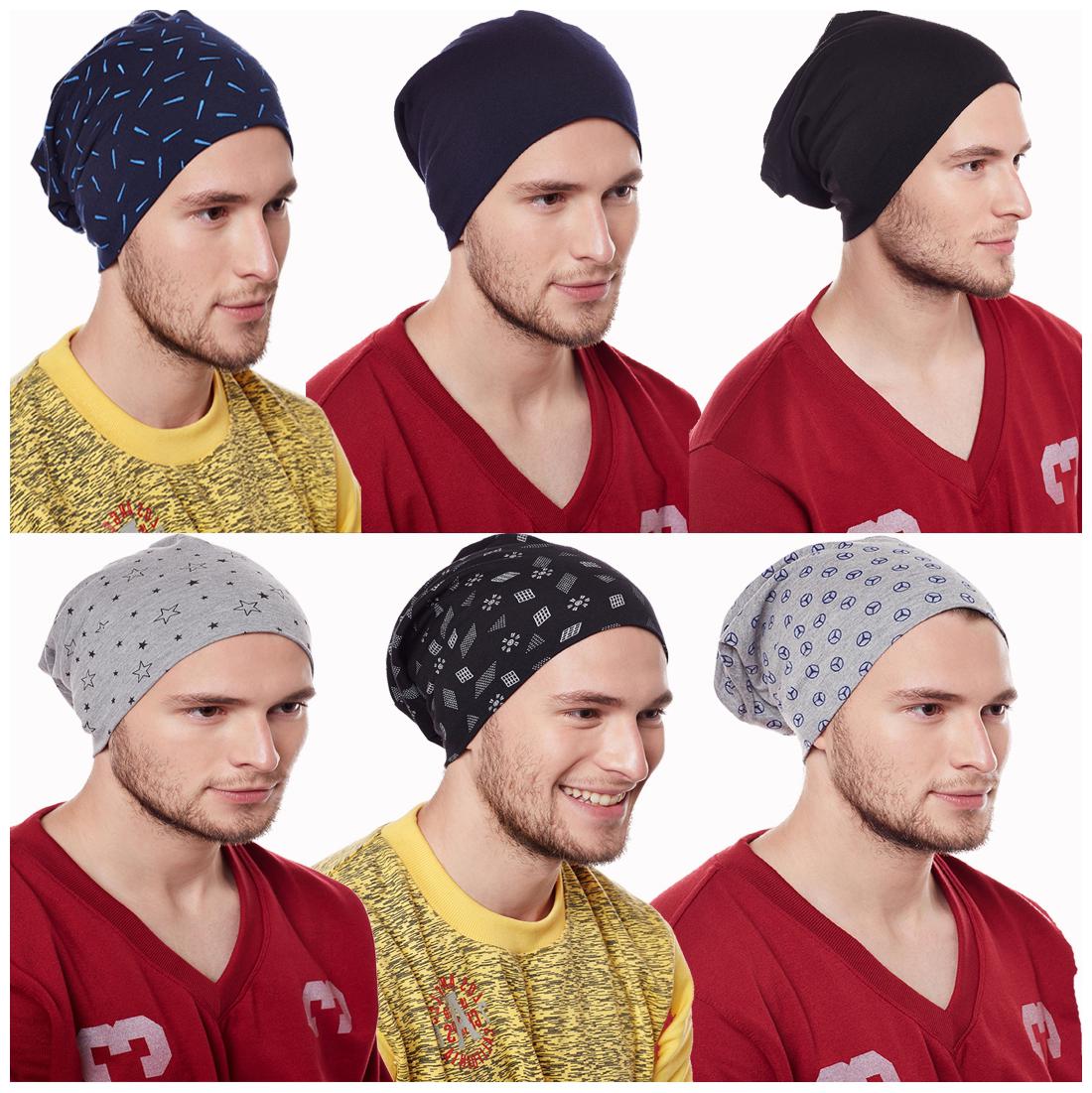 

Vimal Jonney Multicolor Blended Beanie Cap For Men(Pack Of 6)