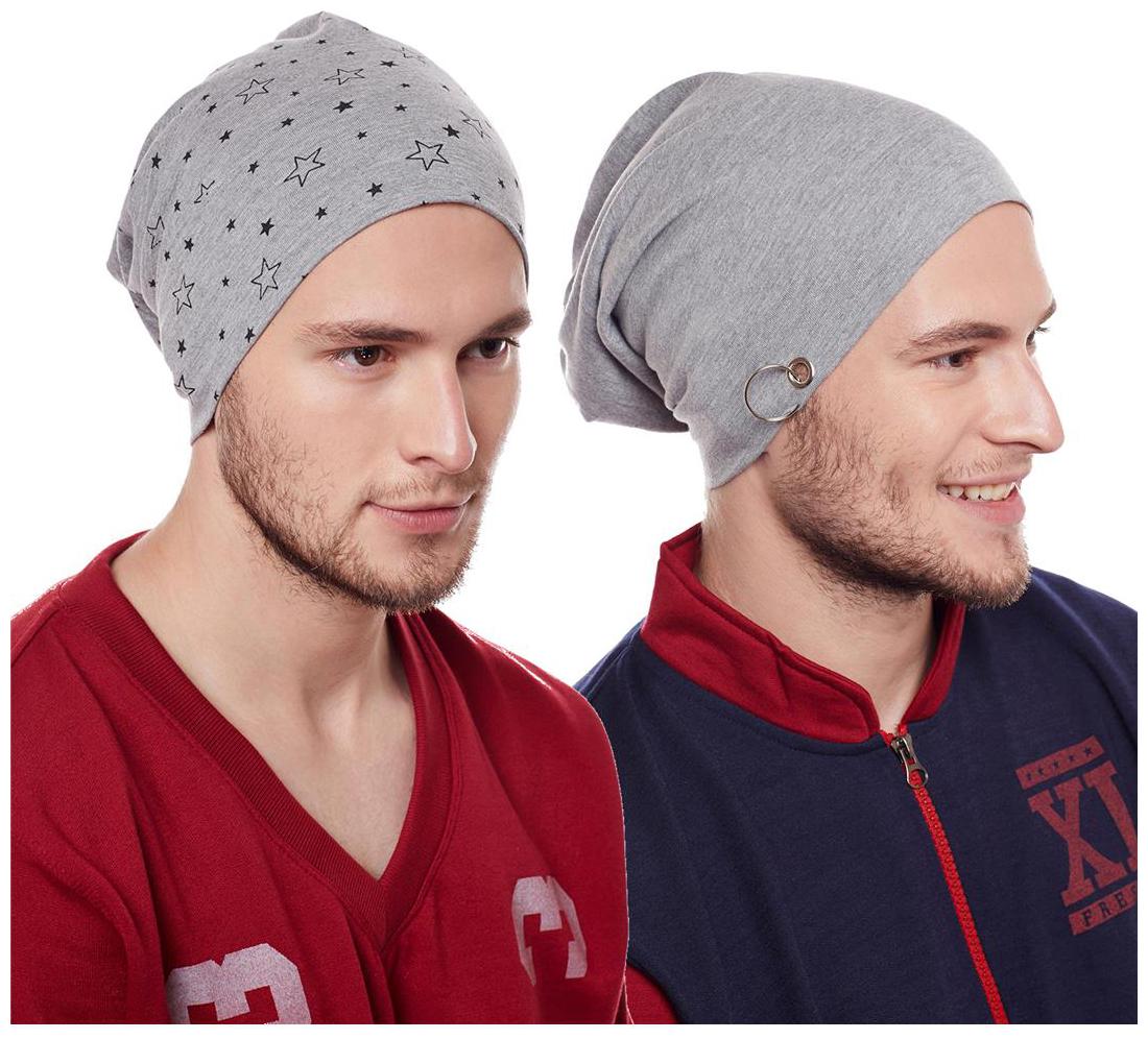 

Vimal Jonney Multicolor Blended Beanie Cap For Men(Pack Of 2)