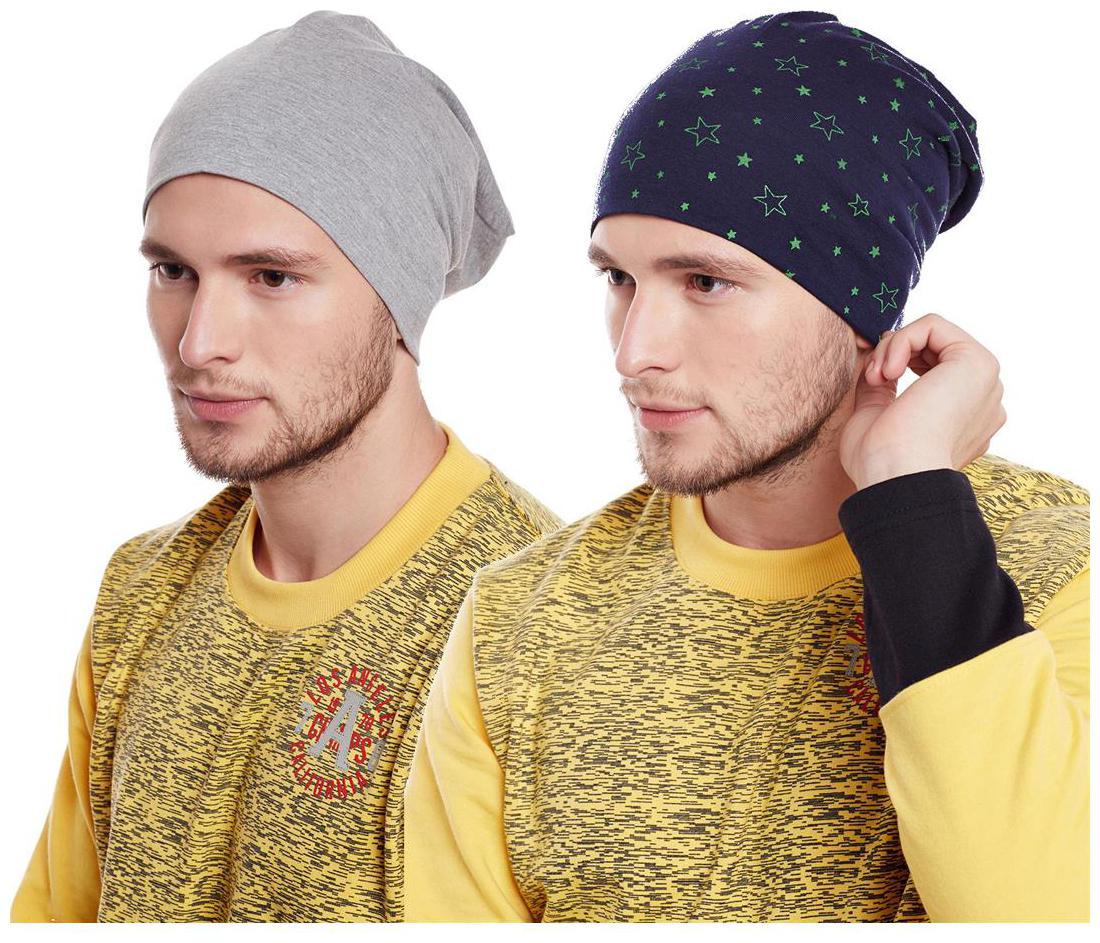 

Vimal Jonney Multicolor Blended Beanie Cap For Men(Pack Of 2)