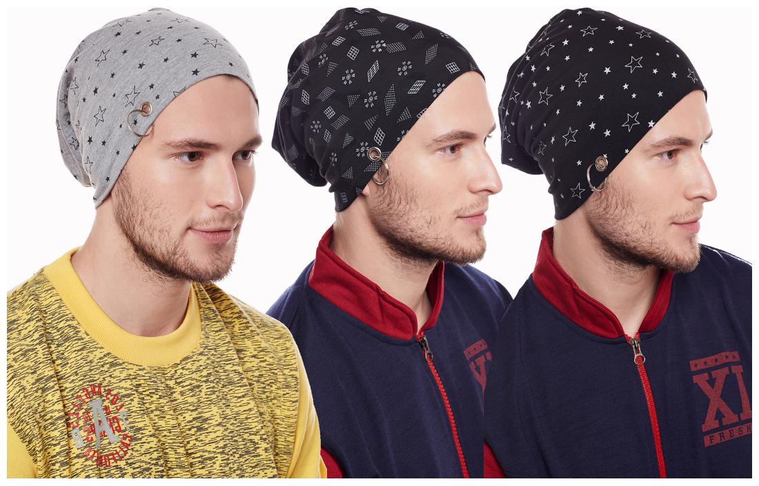 

Vimal Jonney Multicolor Blended Beanie Cap For Men(Pack Of 3)