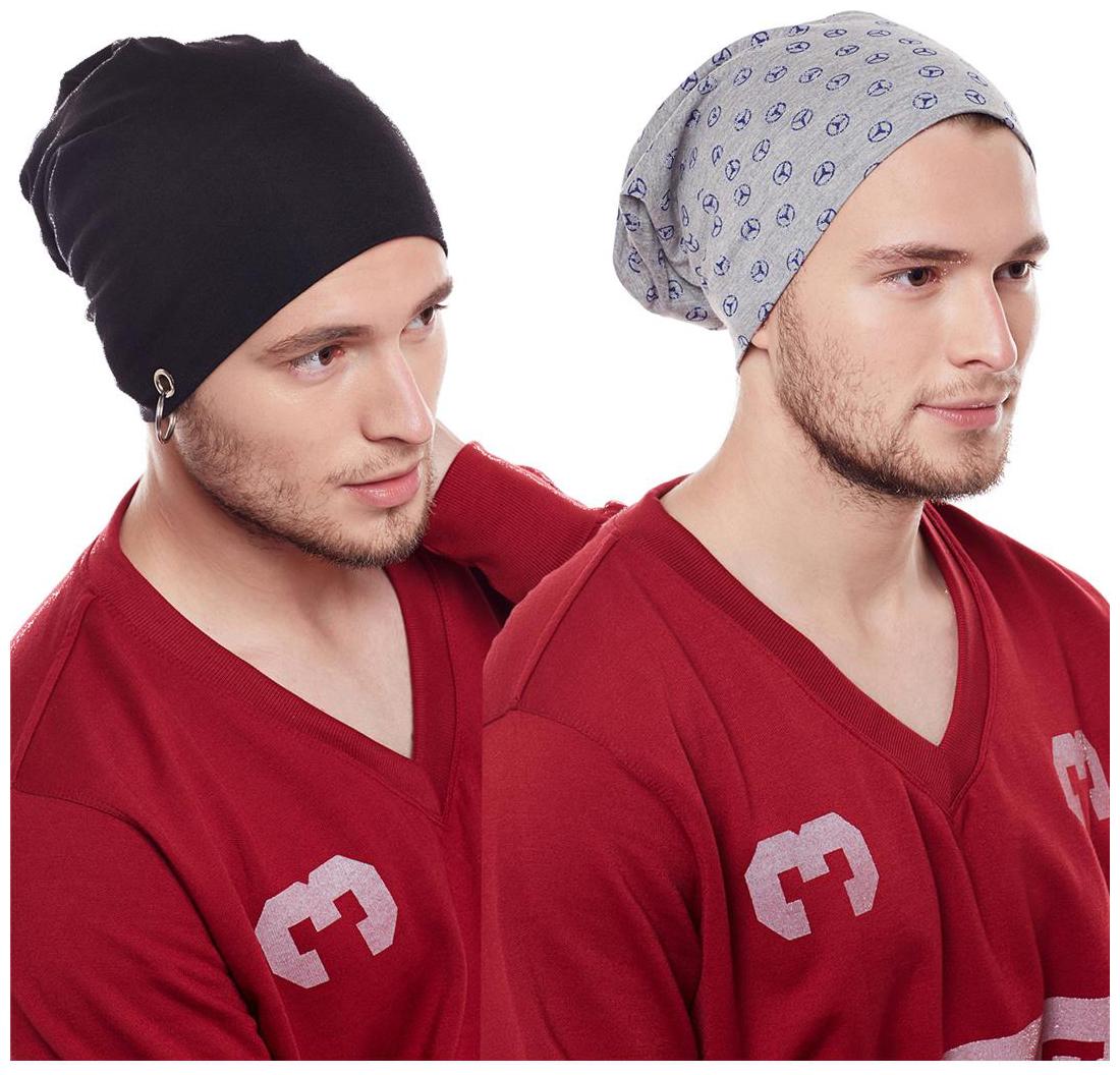 

Vimal Jonney Multicolor Blended Beanie Cap For Men(Pack Of 2)