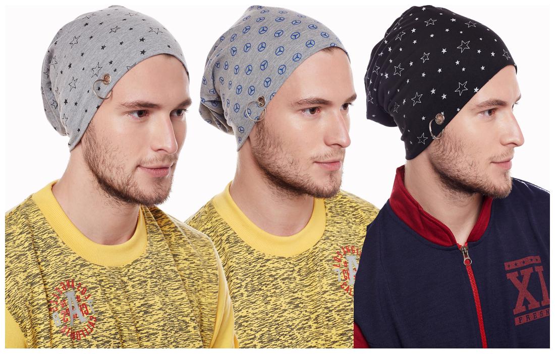 

Vimal Jonney Multicolor Blended Beanie Cap For Men(Pack Of 3)