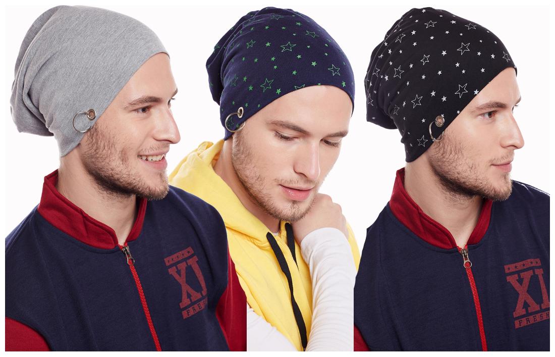 

Vimal Jonney Multicolor Blended Beanie Cap For Men(Pack Of 3)