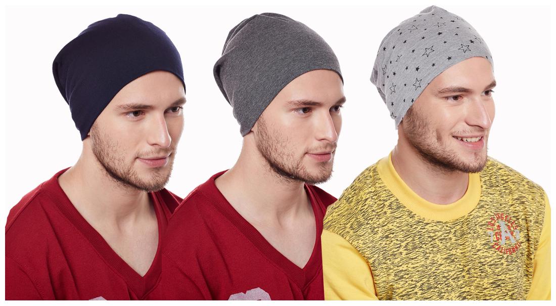 

Vimal Jonney Multicolor Blended Beanie Cap For Men(Pack Of 3)