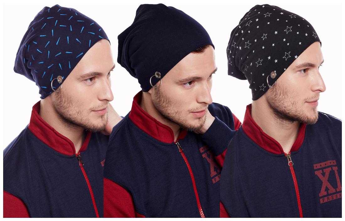 

Vimal Jonney Multicolor Blended Beanie Cap For Men(Pack Of 3)