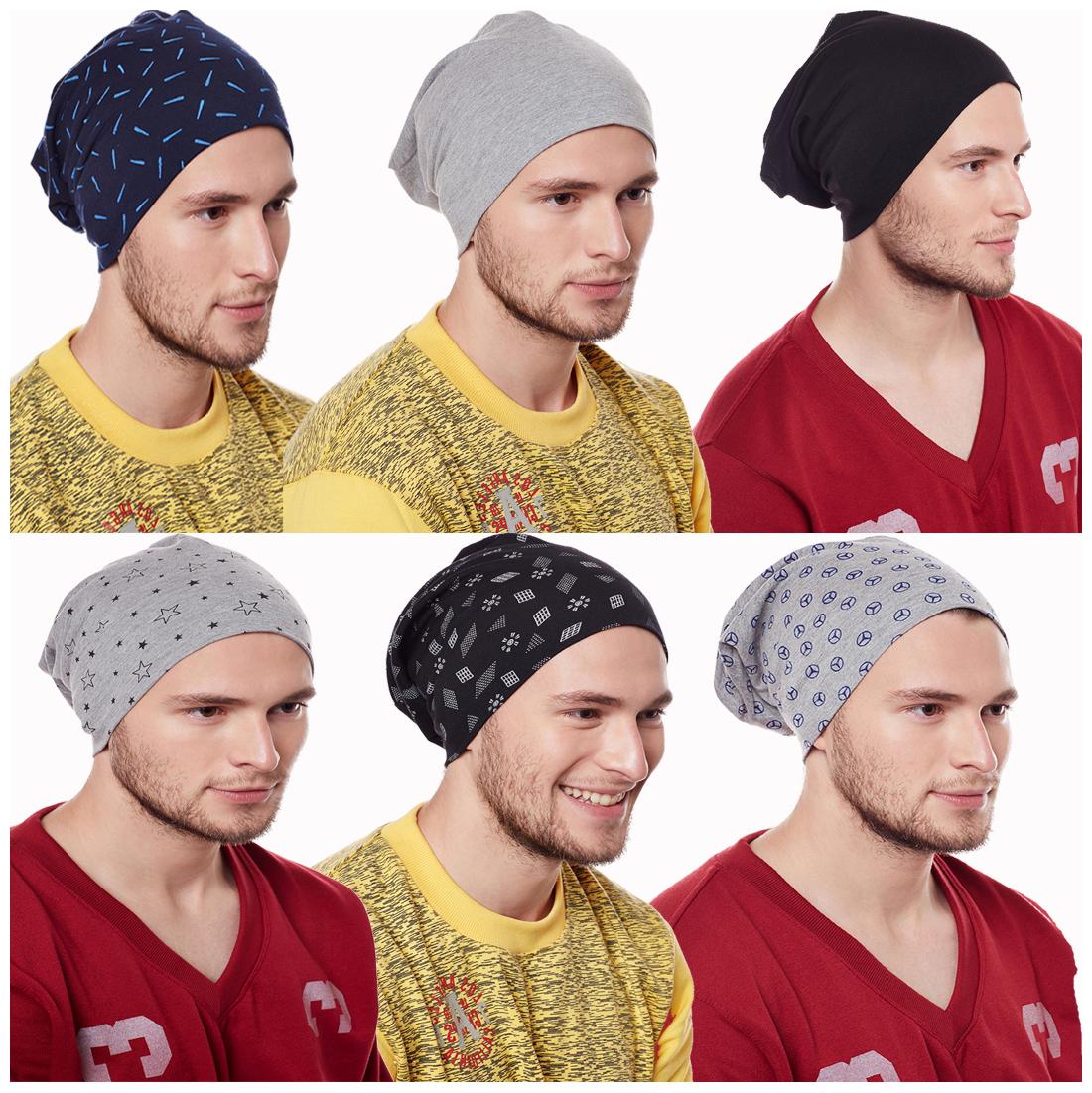

Vimal Jonney Multicolor Blended Beanie Cap For Men(Pack Of 6)