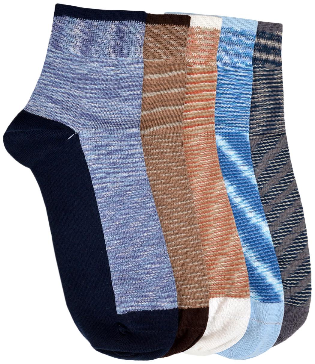 

Vinenzia Multi Cotton Ankle length socks ( Pack of 5 )
