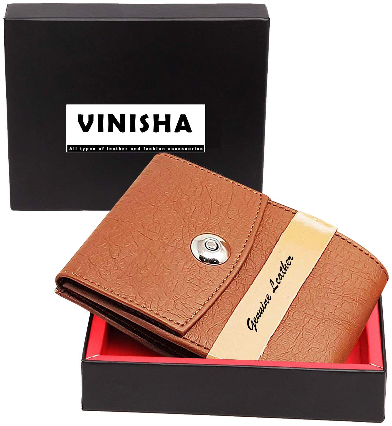 

VINISHA ENTERPRISE Men Tan Pu Bi-Fold Wallet ( Pack of 1 )