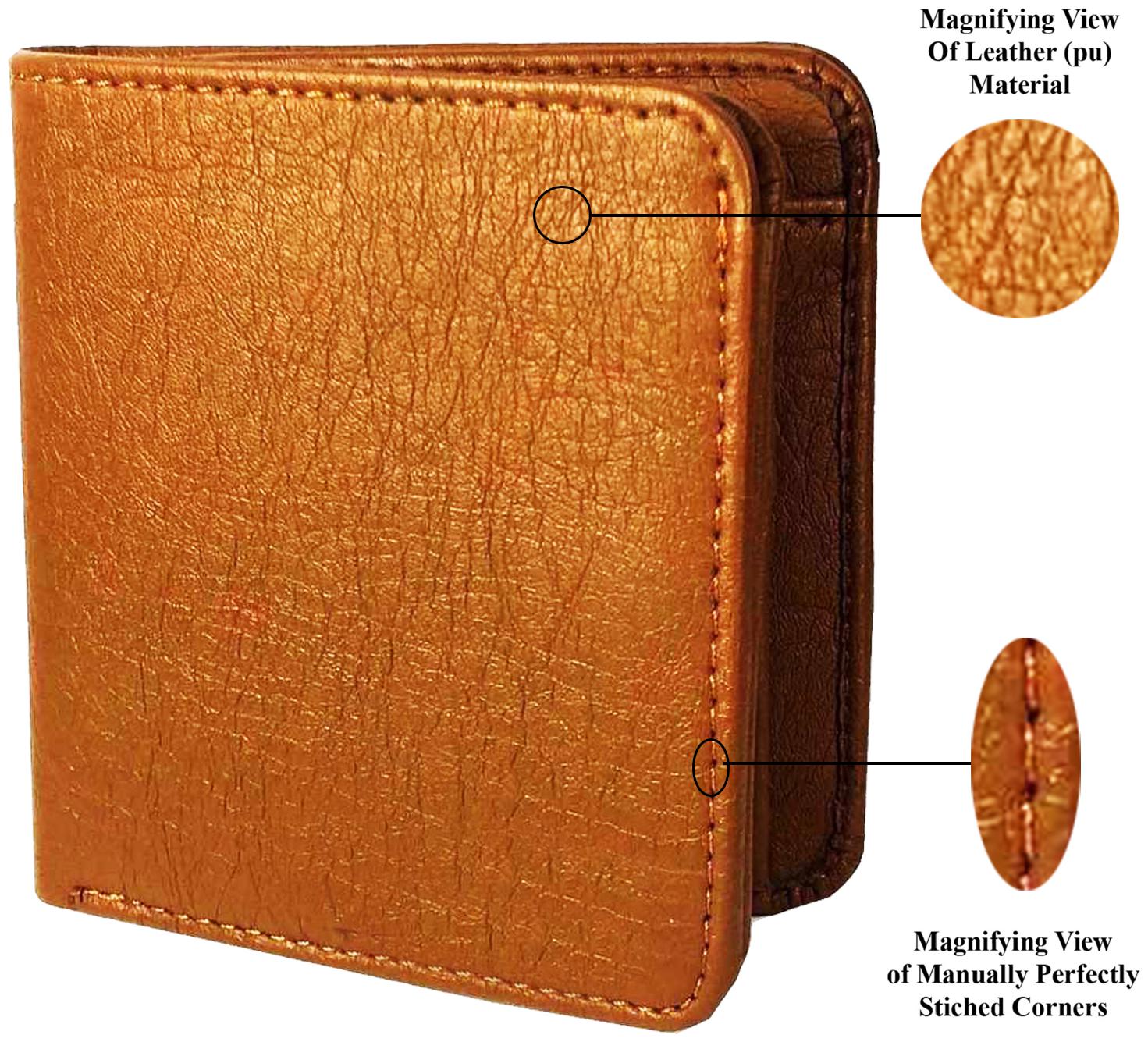

VINISHA ENTERPRISE Men Tan Pu Bi-Fold Wallet ( Pack of 1 )