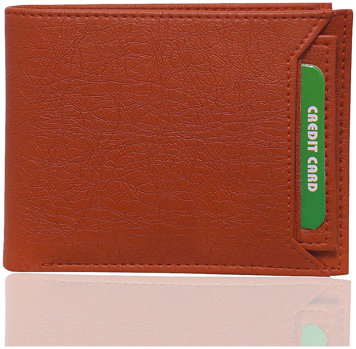 

VINISHA ENTERPRISE Men Tan Synthetic leather Bi-Fold Wallet ( Pack of 1 )