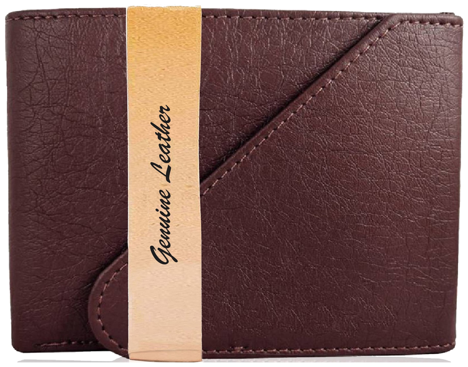 

VINISHA ENTERPRISE Men Brown Synthetic leather Tri Fold Wallet ( Pack of 1 )