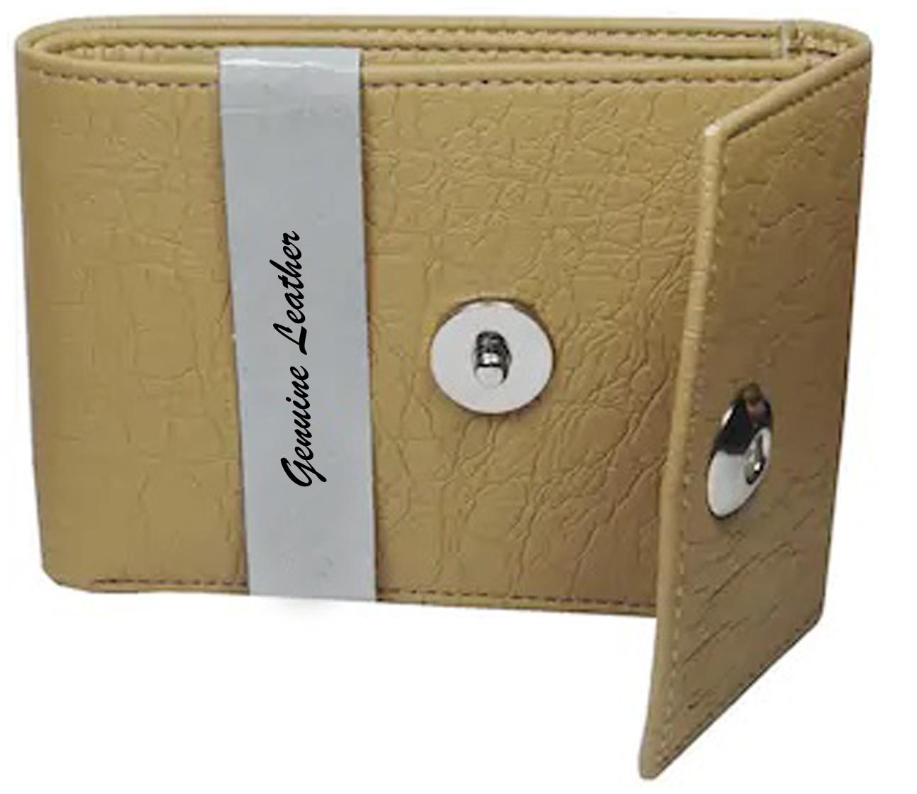 

VINISHA ENTERPRISE Men Beige Synthetic leather Tri Fold Wallet ( Pack of 1 )