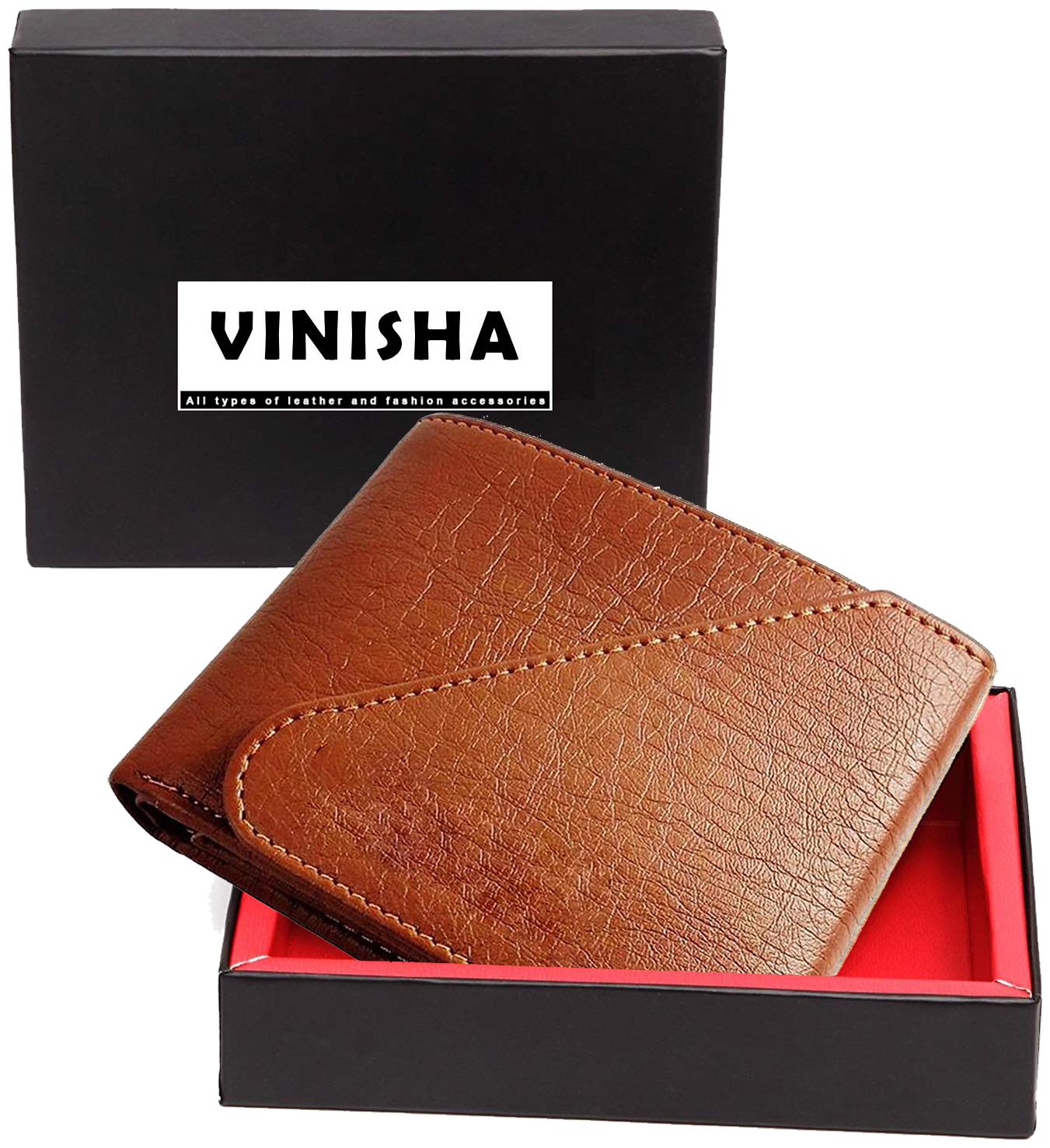 

VINISHA ENTERPRISE Men Tan Leather Money Clip Wallet ( Pack of 1 )