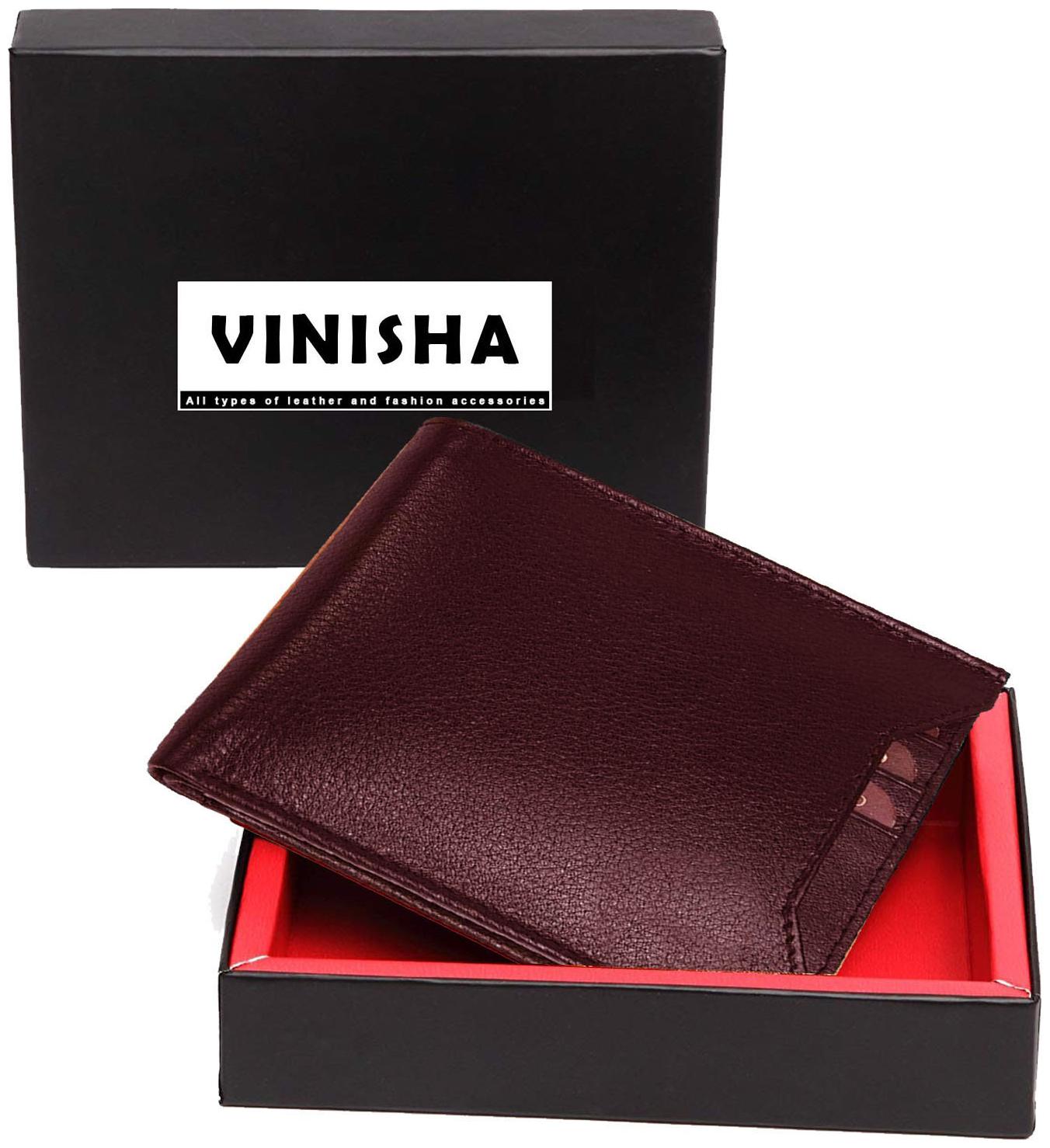 

VINISHA ENTERPRISE Men Brown Synthetic leather Bi-Fold Wallet ( Pack of 1 )