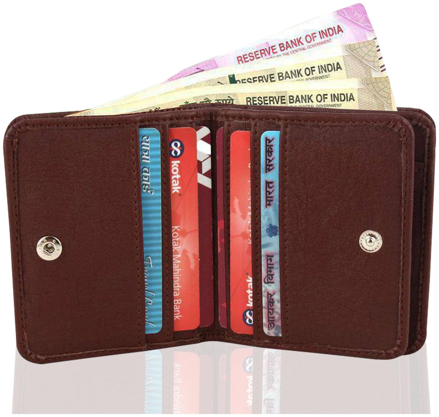

VINISHA ENTERPRISE Men Brown Synthetic leather Bi-Fold Wallet ( Pack of 1 )