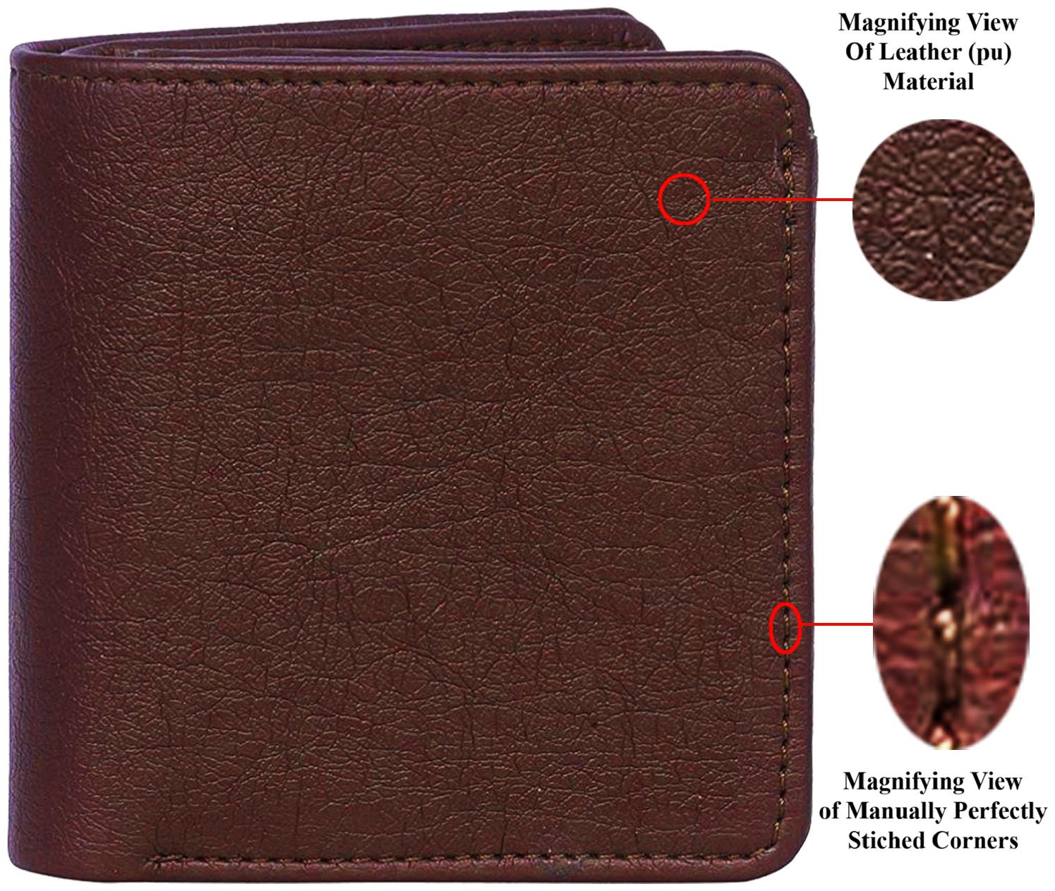 

VINISHA ENTERPRISE Men Brown Leather Bi-Fold Wallet ( Pack of 1 )