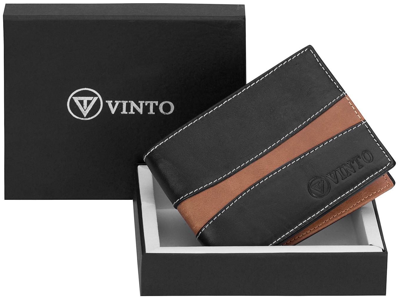 

Vinto Men Tan Leather Bi-Fold Wallet ( Pack of 1 )