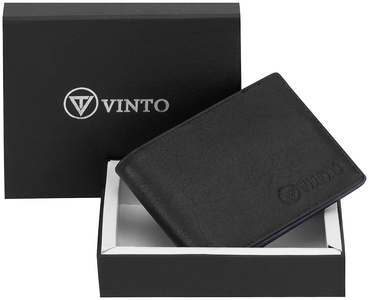 

Vinto Men Assorted Leather Bi-Fold Money Clip Wallet ( Pack of 1 )