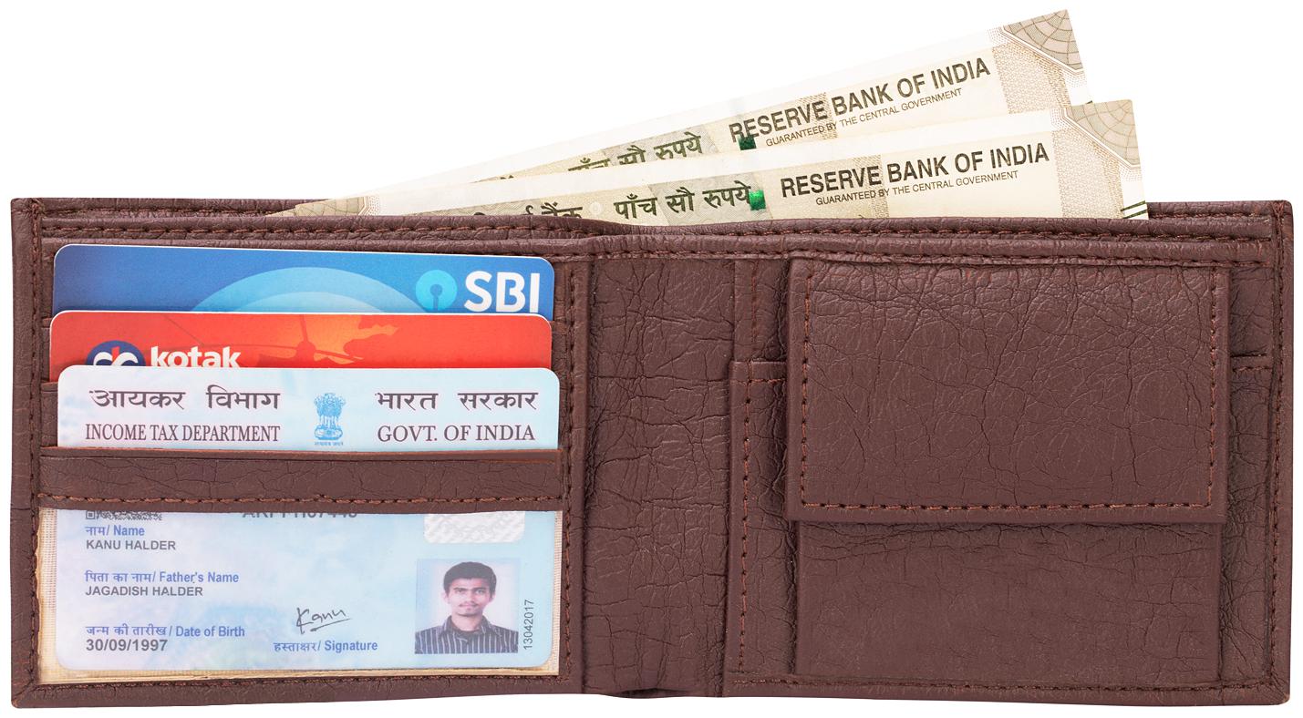 

Vinto Man Made Leather Wallet (Brown Atm)