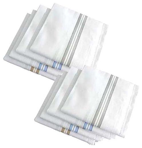 

Vip Cotton white Hankey (Pack of 8)