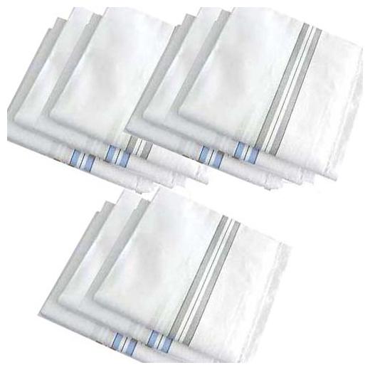 

Vip Cotton white Hankey (Pack of 9)