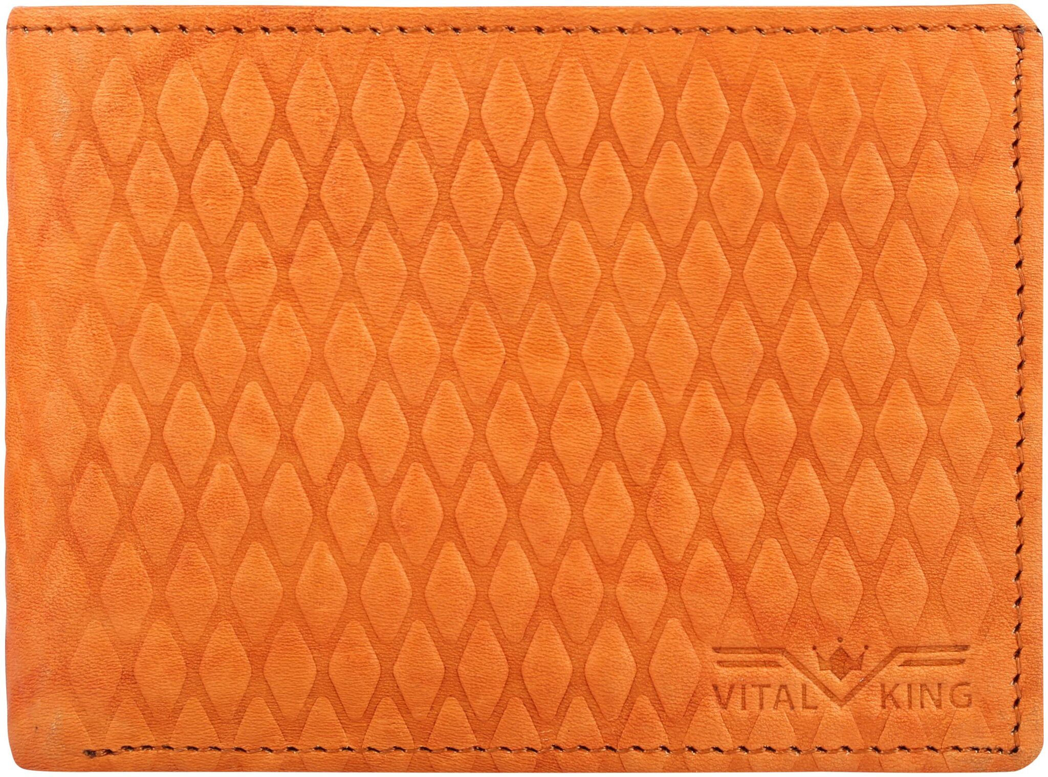 

VITAL KING Men Yellow Genuine Leather Wallet