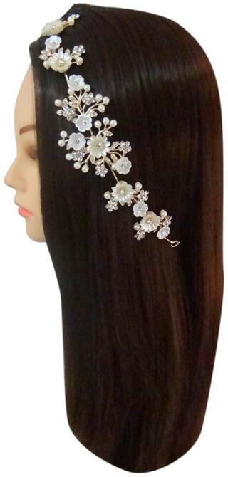 Buy Vogue Hair Accessories Golden Bridal Fancy Hair Accessories