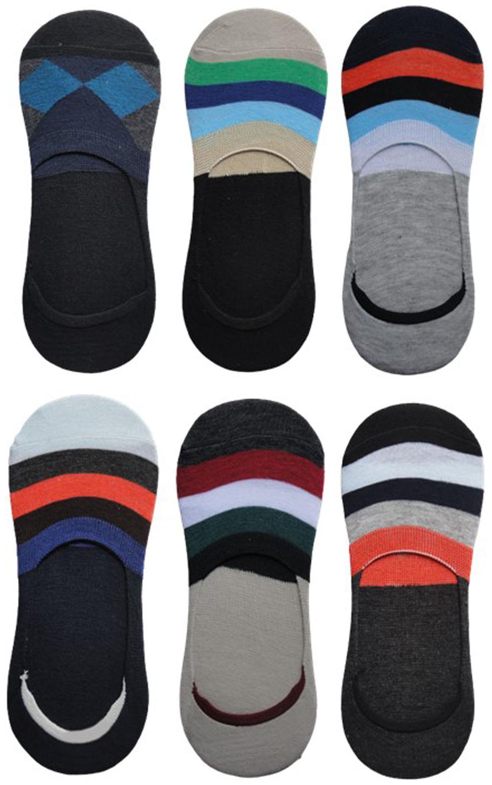 

Voici Multi Cotton No show socks ( Pack of 6 )