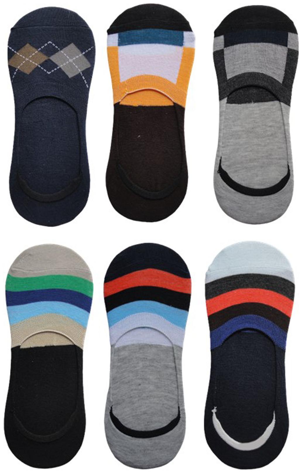 

Voici Multi Cotton No show socks ( Pack of 6 )