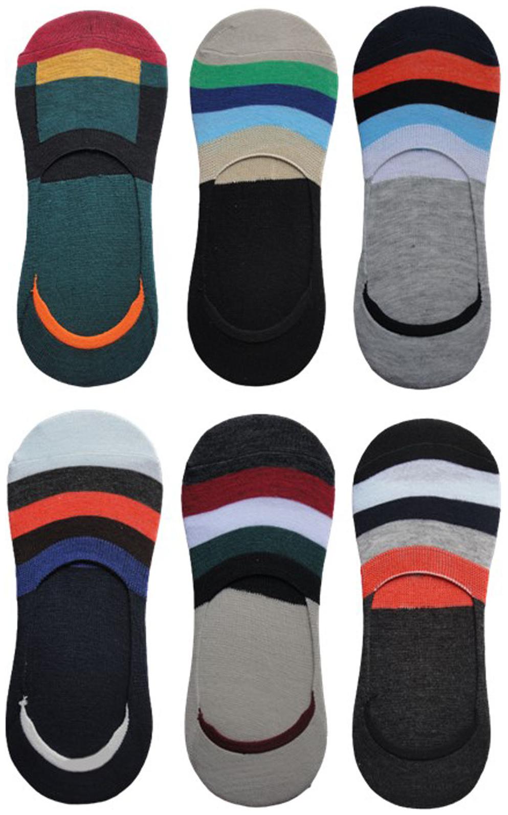 

Voici Multi Cotton No show socks ( Pack of 6 )
