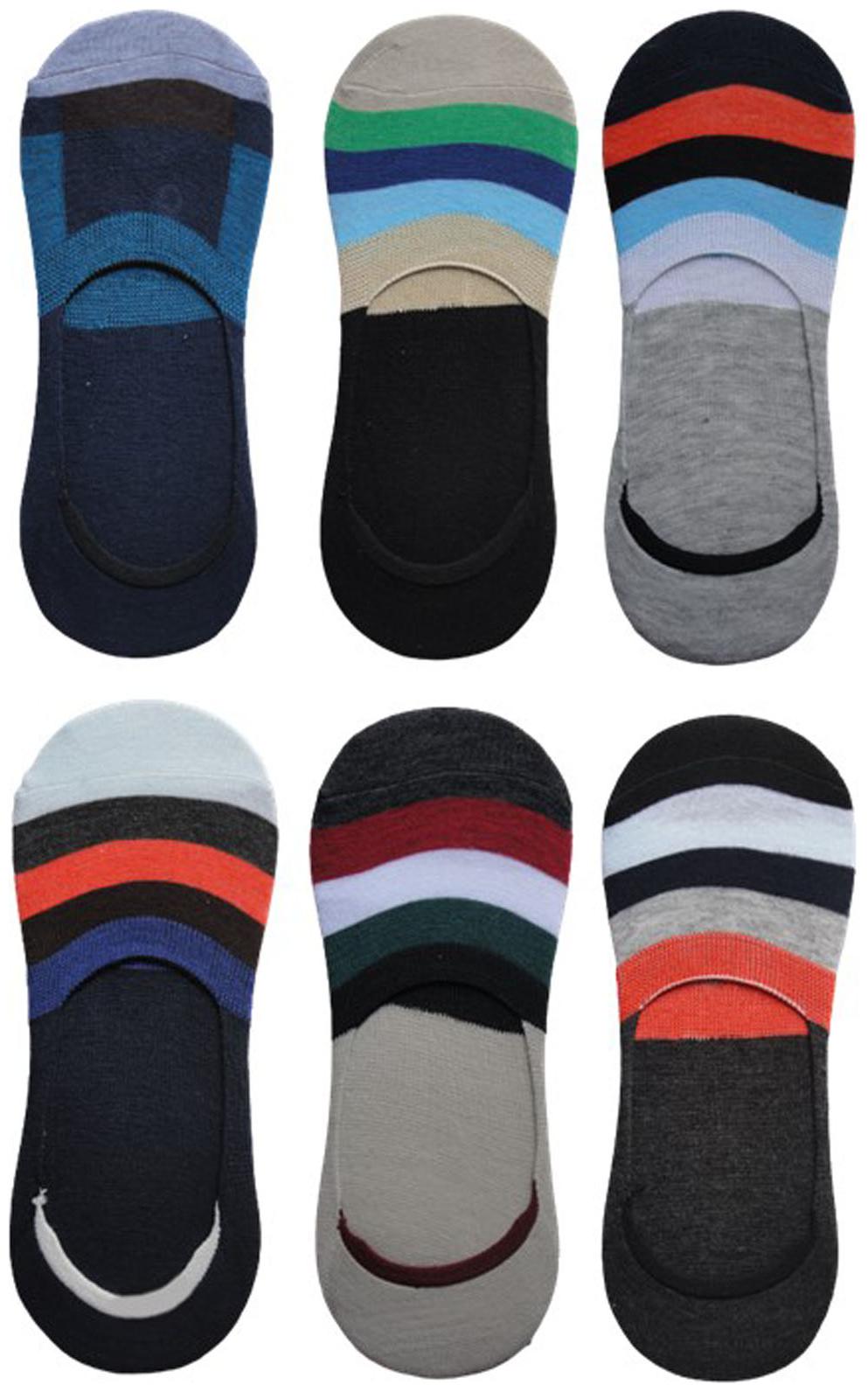 

Voici Multi Cotton No show socks ( Pack of 6 )