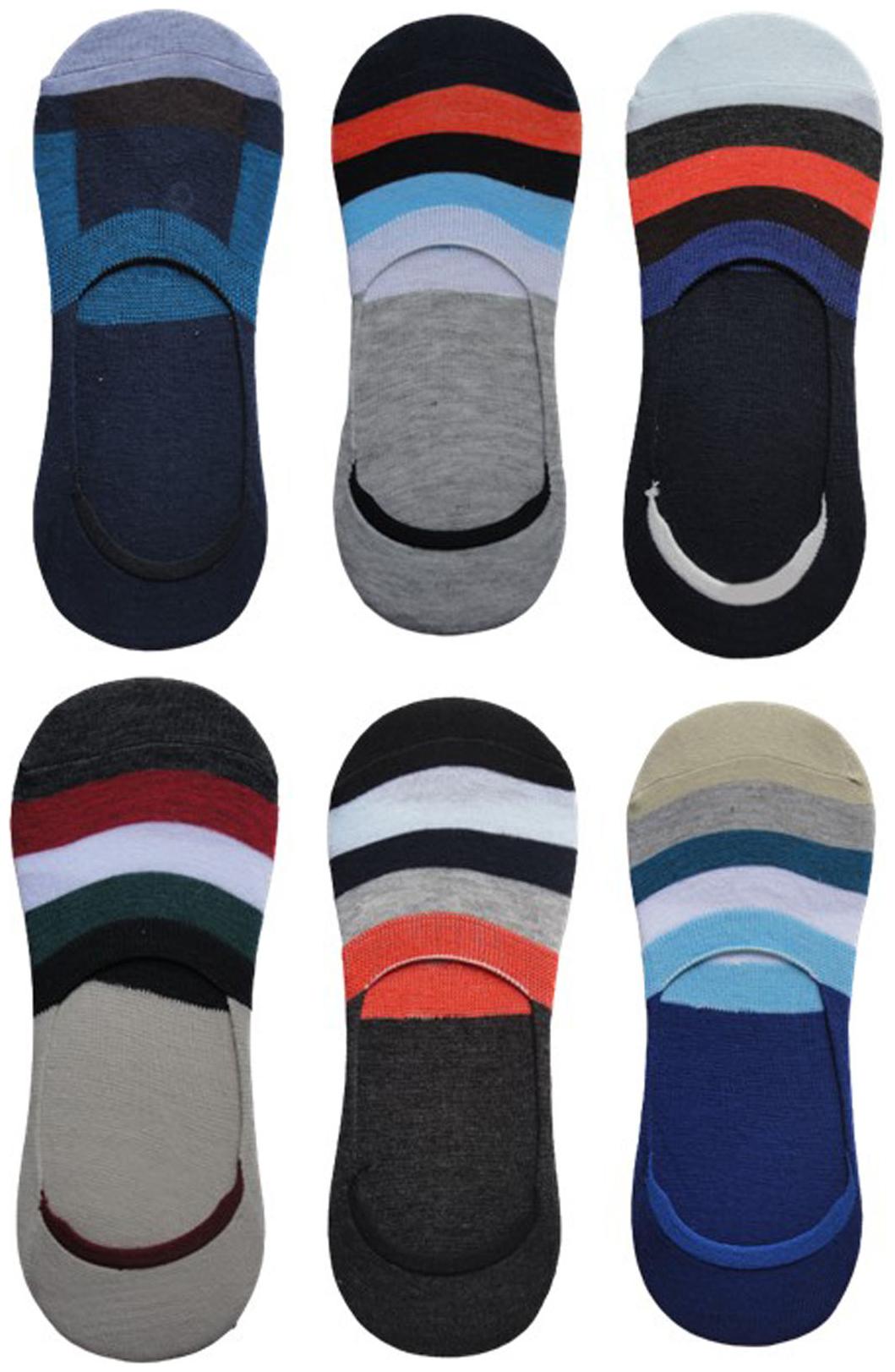 

Voici Multi Cotton No show socks ( Pack of 6 )