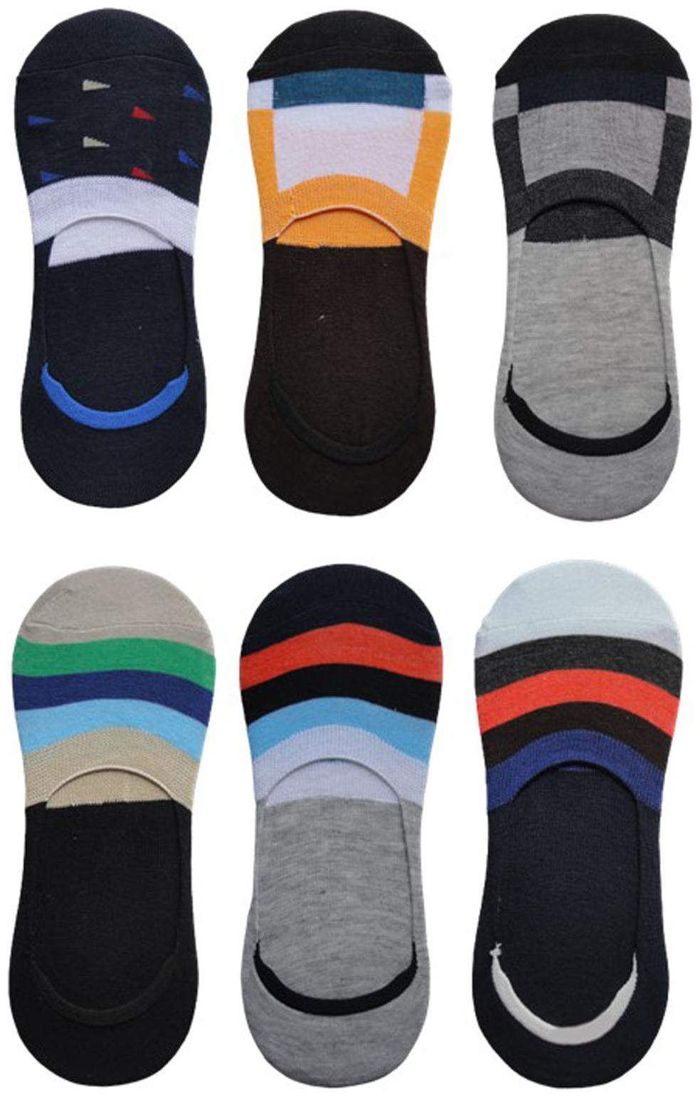 

Voici Multi Cotton No show socks ( Pack of 6 )