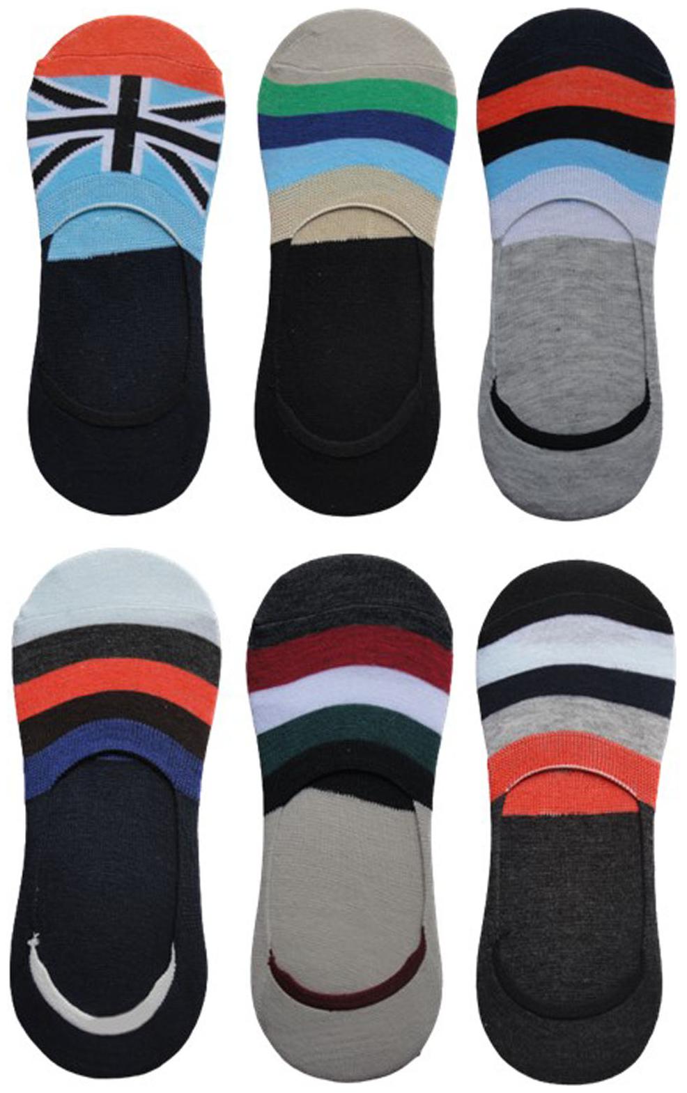 

Voici Multi Cotton No show socks ( Pack of 6 )