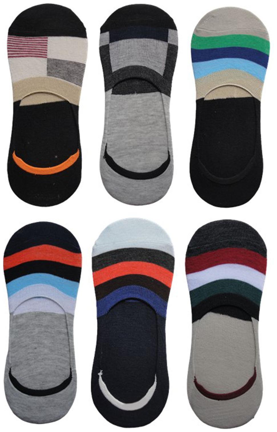 

Voici Multi Cotton No show socks ( Pack of 6 )