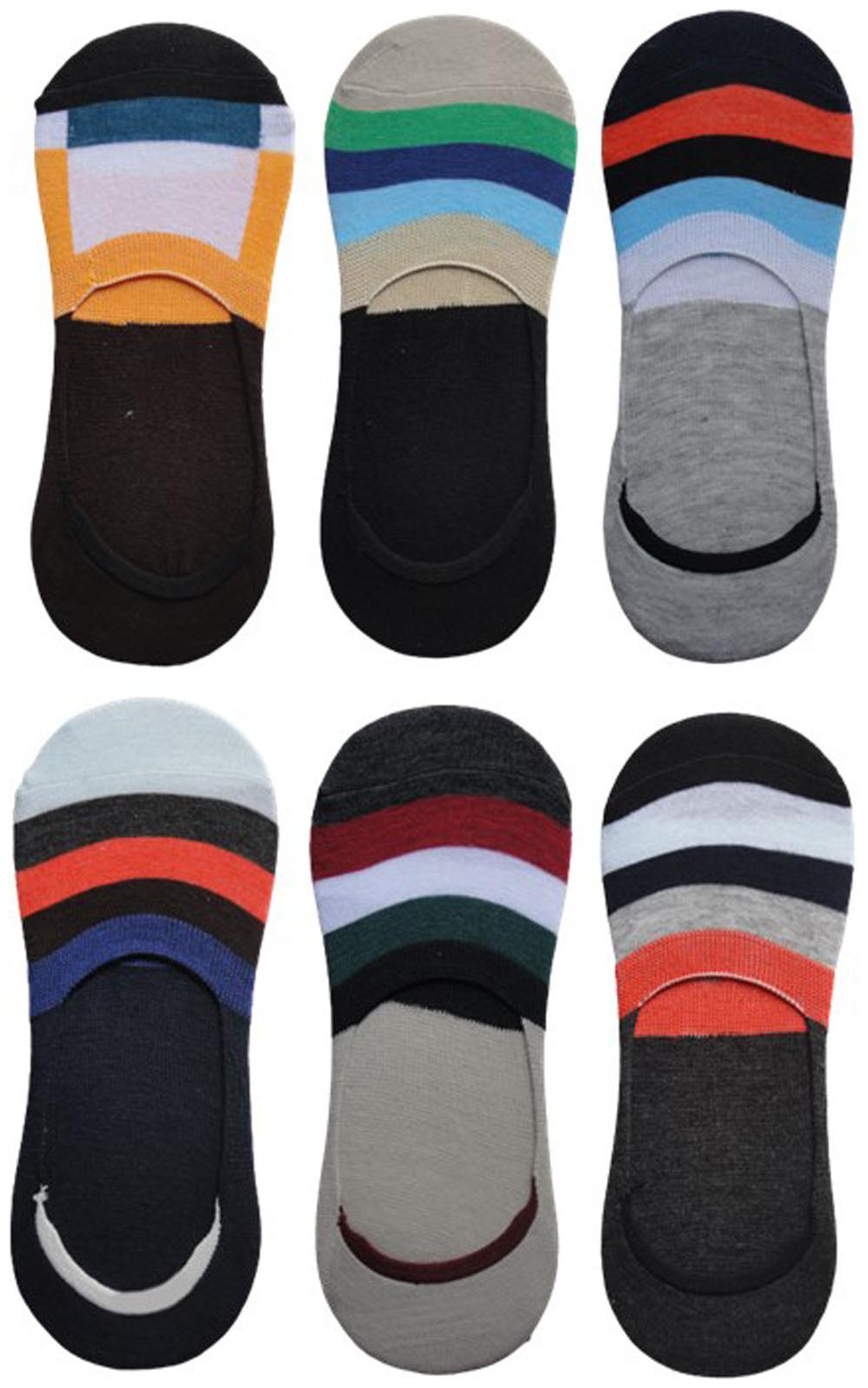

Voici Multi Cotton No show socks ( Pack of 6 )