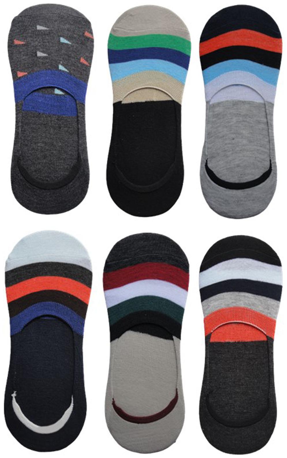 

Voici Multi Cotton No show socks ( Pack of 6 )