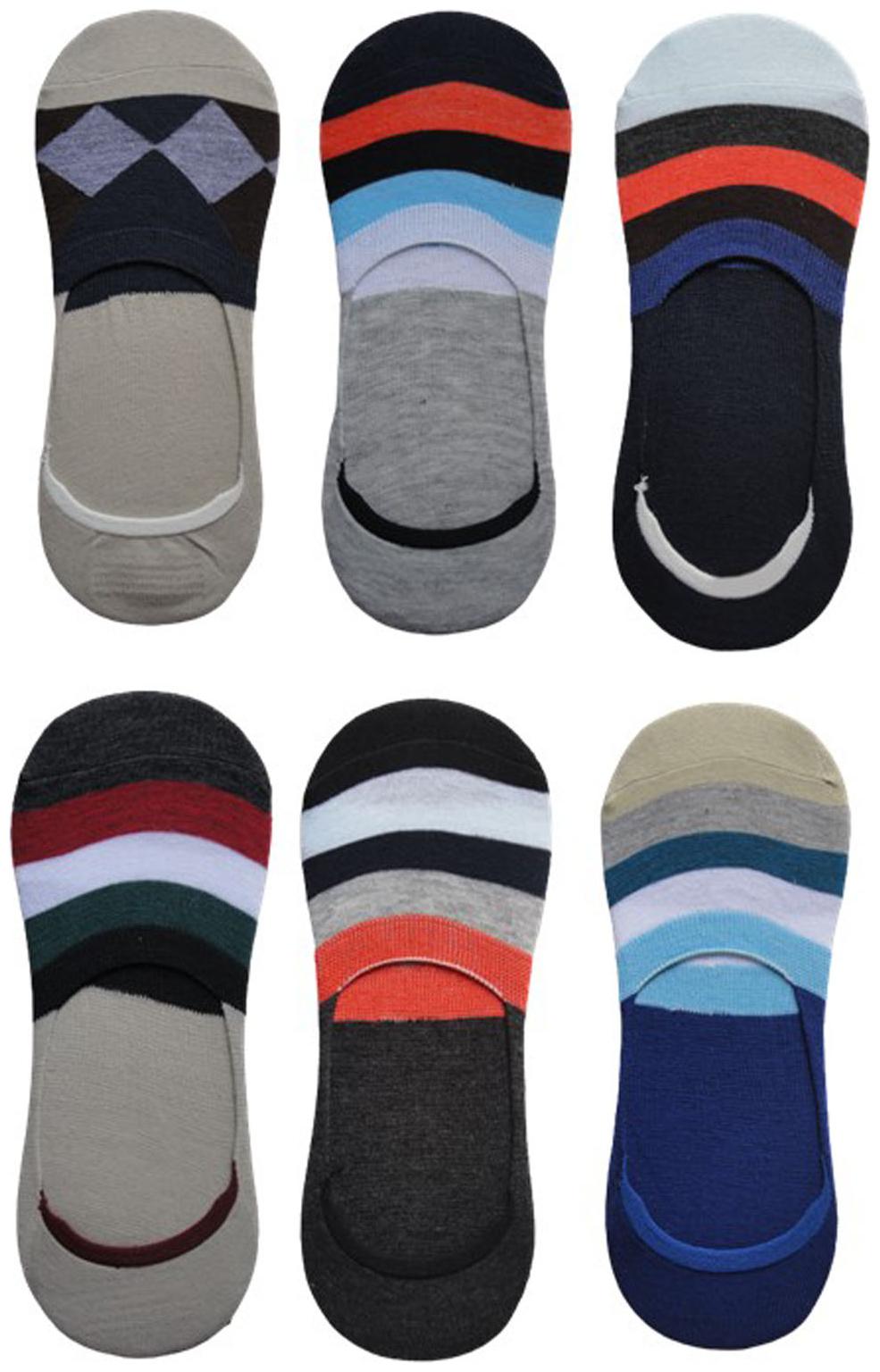 

Voici Multi Cotton No show socks ( Pack of 6 )