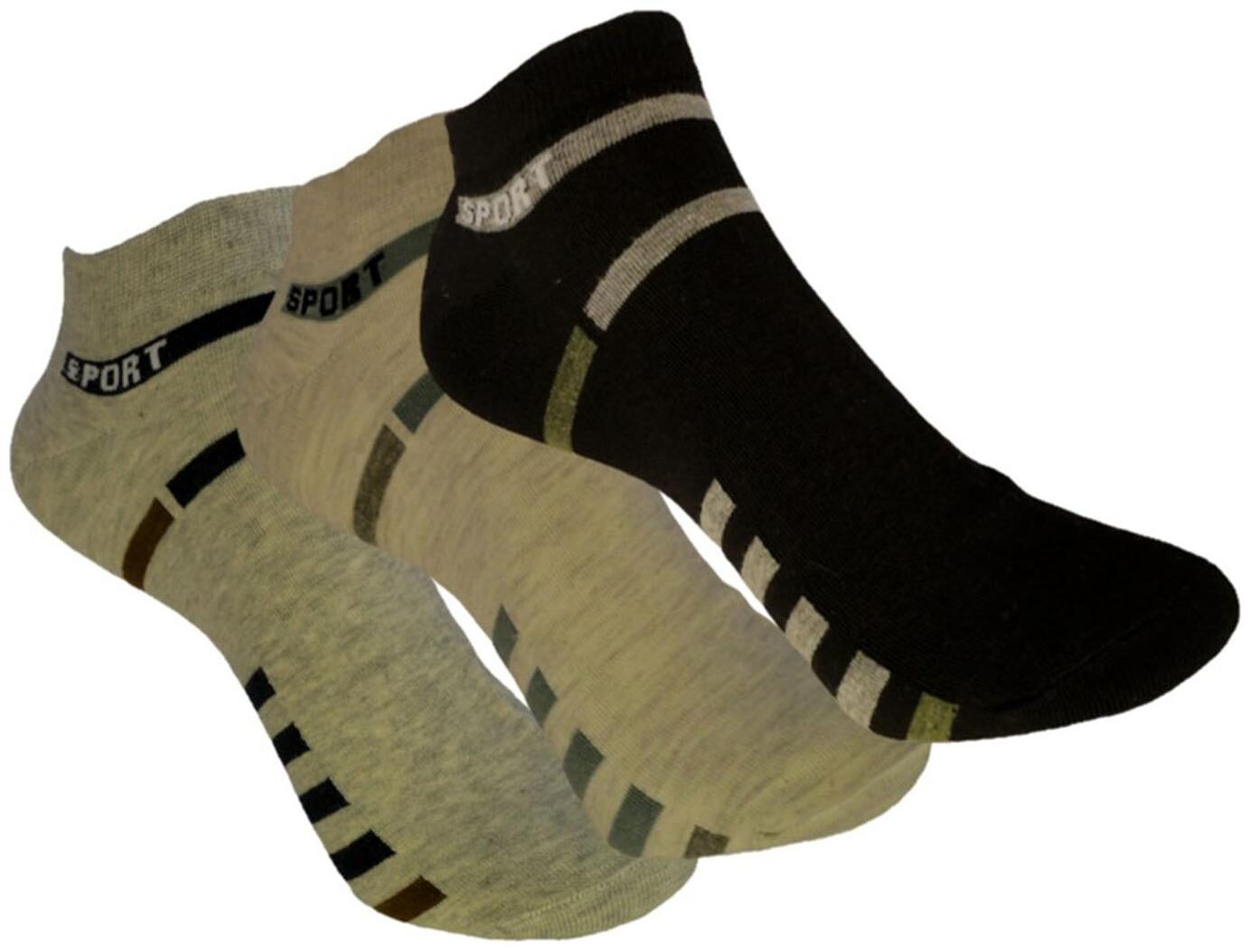 

Voici Multi Cotton Ankle length socks ( Pack of 3 )