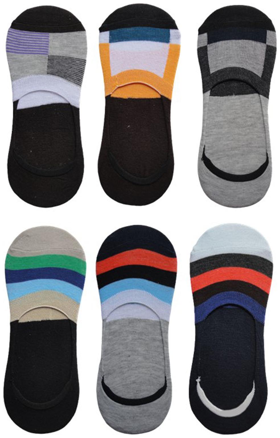 

Voici Multi Cotton No show socks ( Pack of 6 )