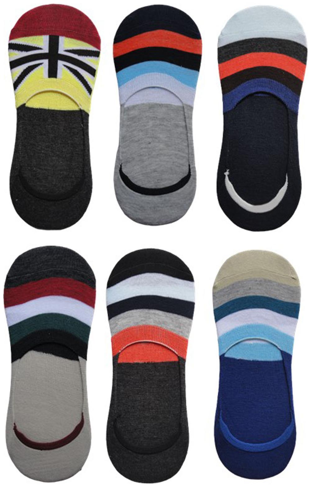 

Voici Multi Cotton No show socks ( Pack of 6 )
