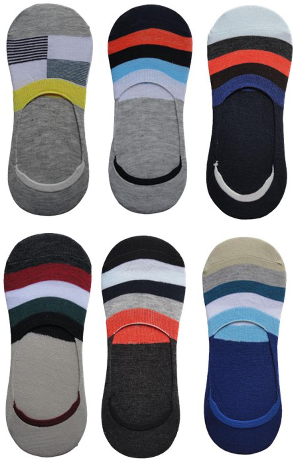 

Voici Multi Cotton No show socks ( Pack of 6 )