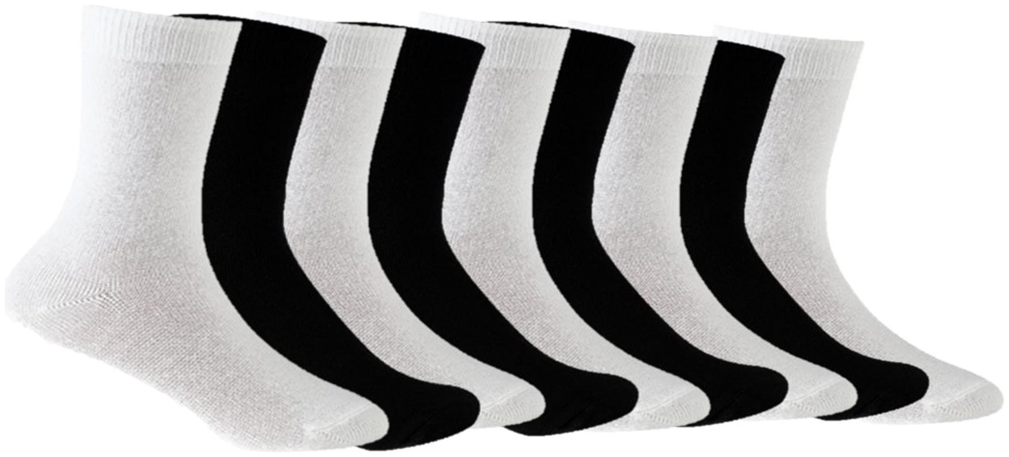 

Voici Black White Cotton Calf length socks ( Pack of 9 )