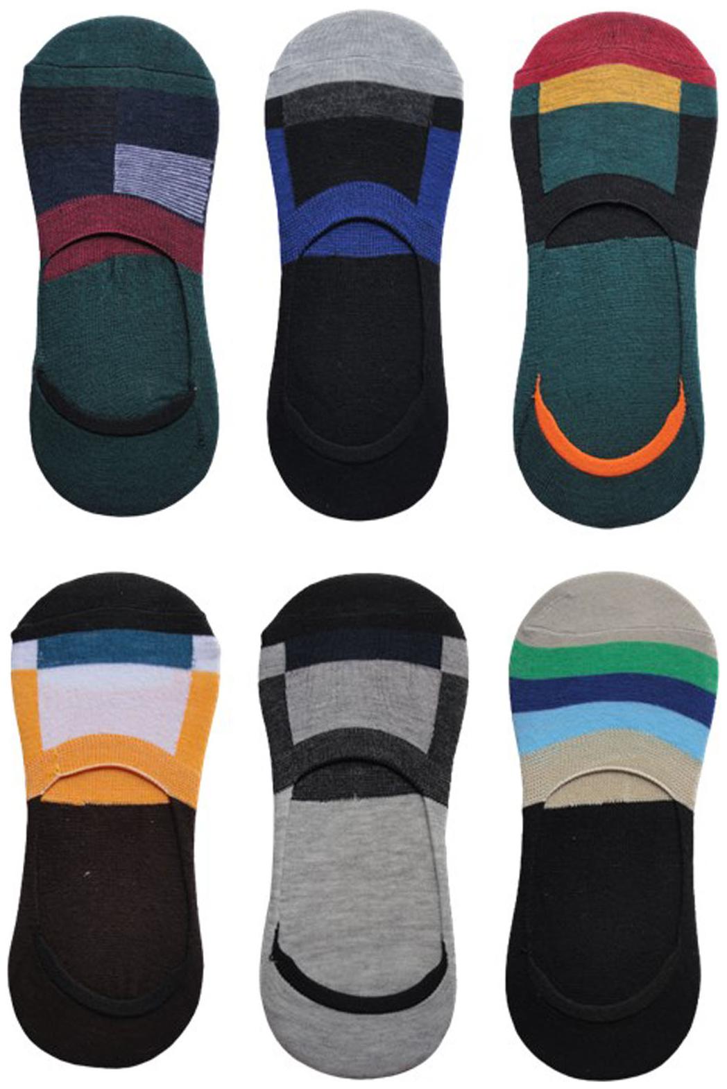 

Voici Multi Cotton No show socks ( Pack of 6 )