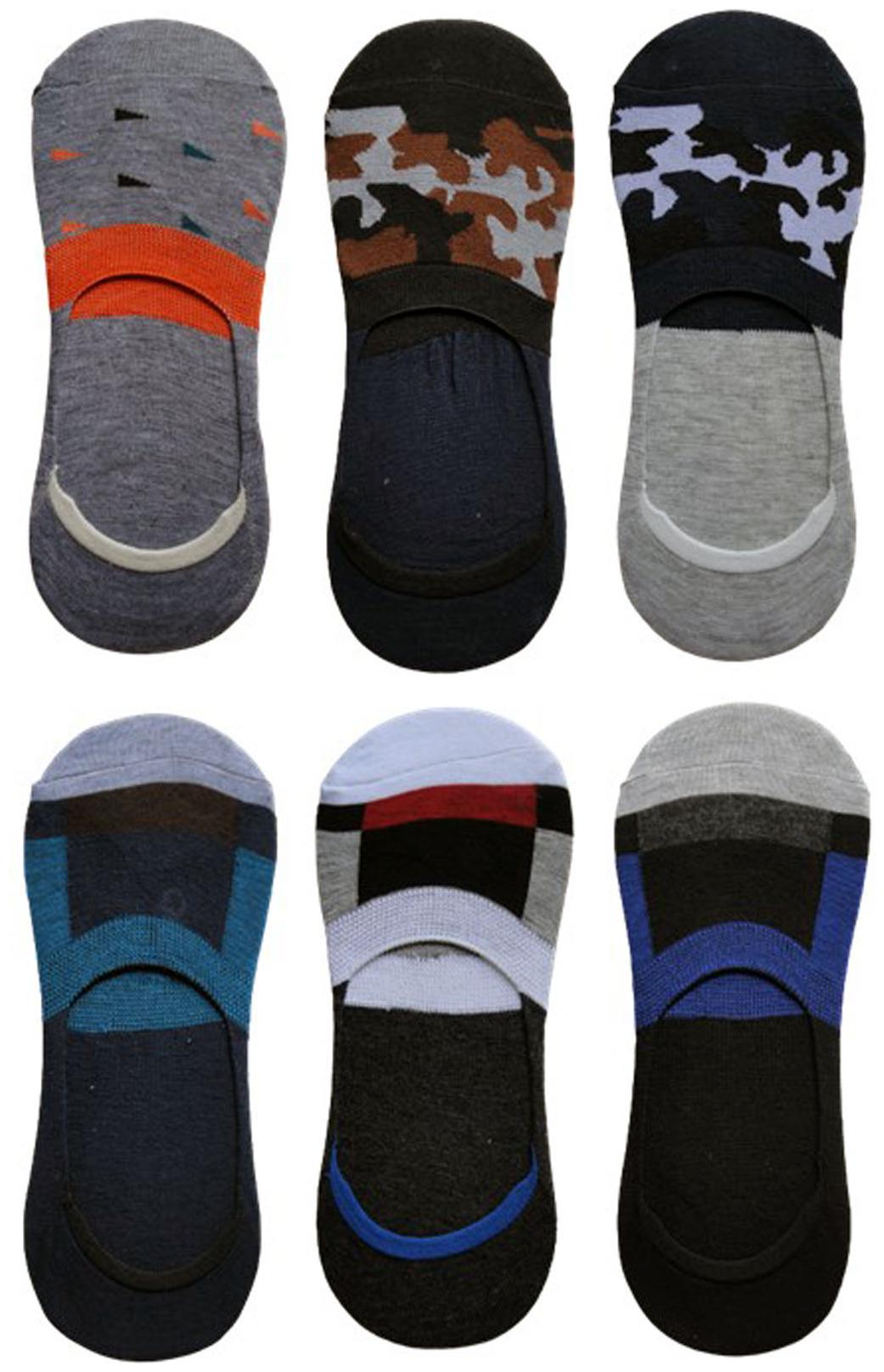 

Voici Multi Cotton No show socks ( Pack of 6 )