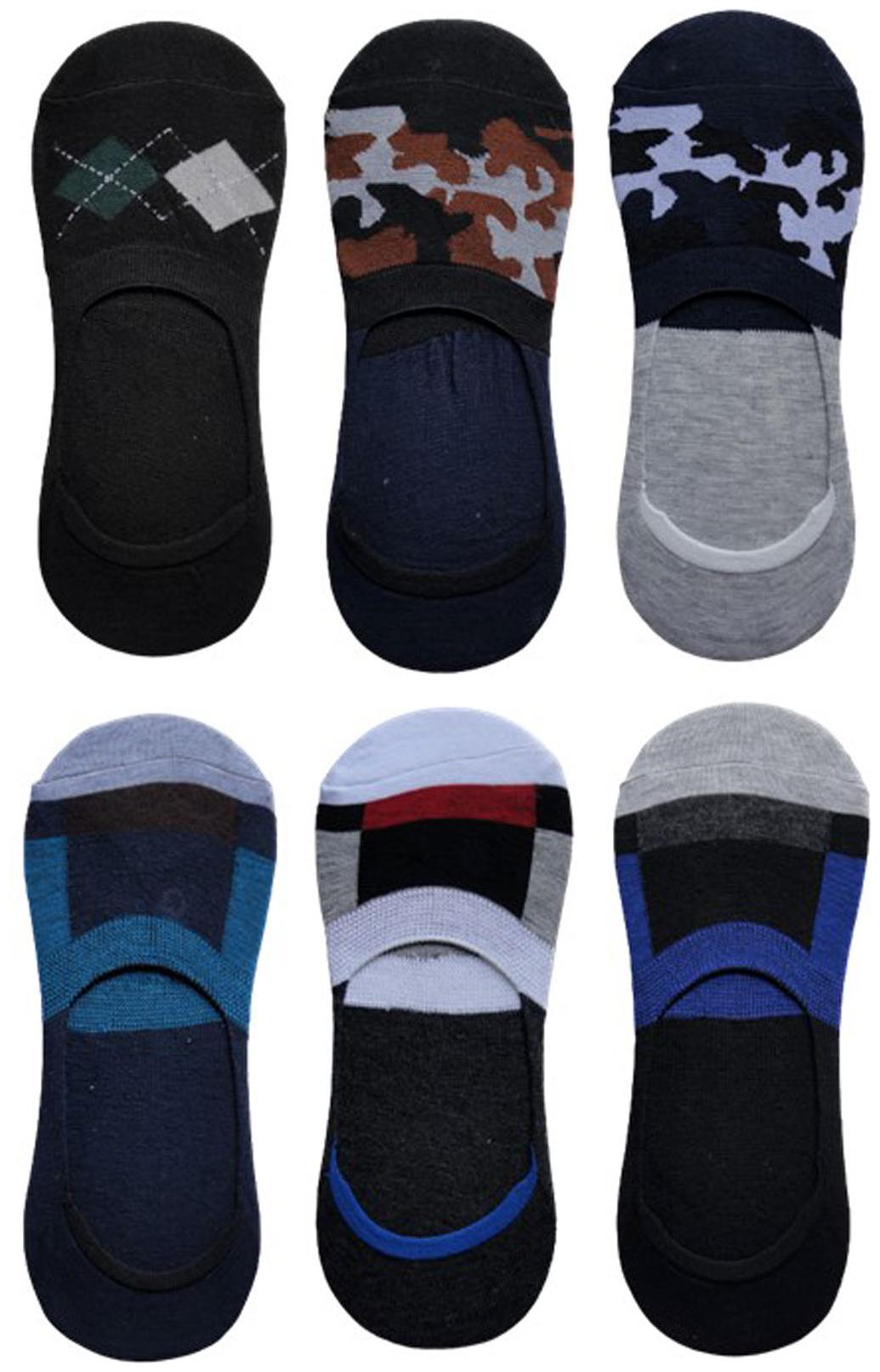 

Voici Multi Cotton No show socks ( Pack of 6 )