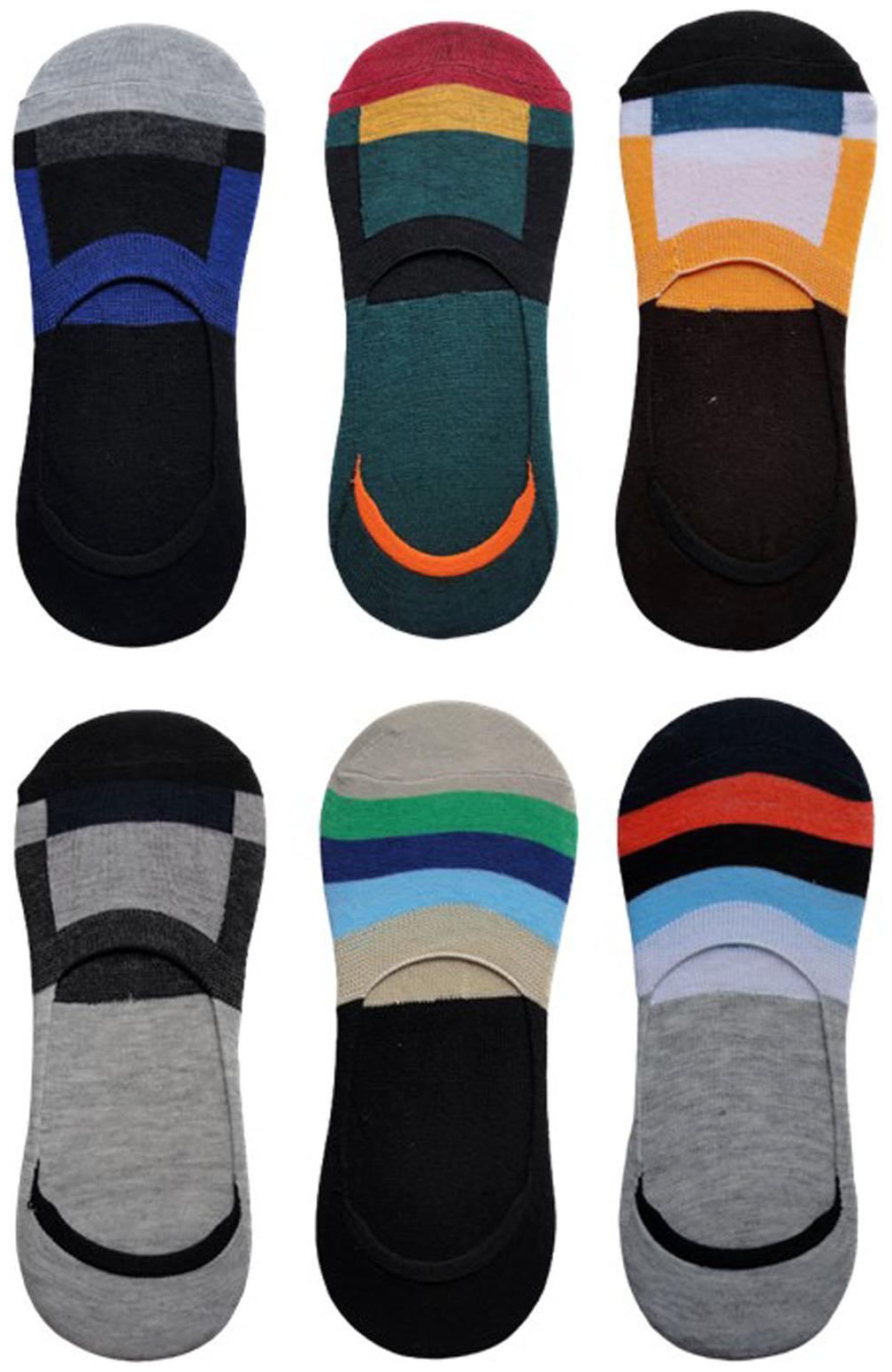 

Voici Multi Cotton No show socks ( Pack of 6 )
